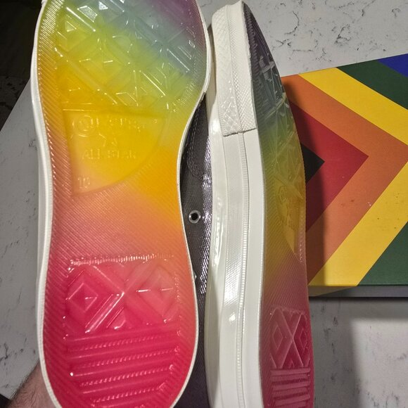 NEW 2024 Chuck 70 High Pride 2024 Converse Sneakers Chuck 70 A10214C SIZE 10 NEW - Picture 16 of 16